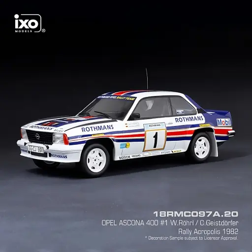 [18RMC097A.20] 1:18 OPEL ASCONA B 400 #1 W. RÖHRL / C. GEISTDÖRFER - RALLYE ACROPOLIS 1982
