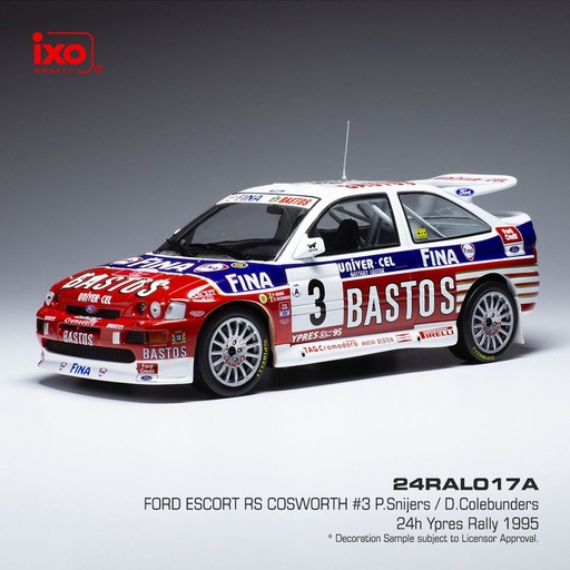 [IXO24RAL017A] FORD ESCORT RS COSWORTH #3 SNIJERS / COLEBUNDERS 24H YPRES - 1995