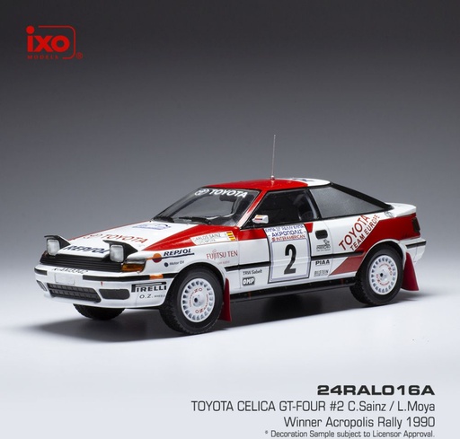 [24RAL016A] TOYOTA CELICA GT-FOUR #2 C. SAINZ / L. MOYA - RALLY ACROPOLIS 1990