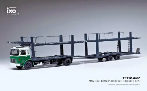 [TTRX027] 1:43 MAN F7 CAR TRANSPORTER TRAILER - 1970