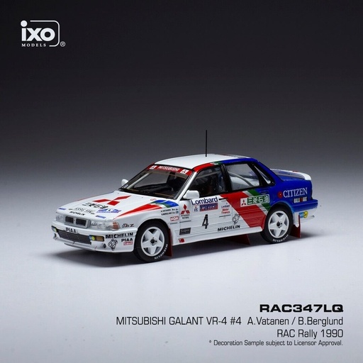 [RAC347LQ] 1:43 MITSUBISHI GALANT VR-4 #4 VANTANEN /BERGLUND RALLYE MITSUBISHI RALLIART EUROPE - 1990