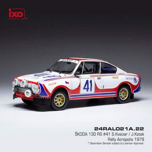 SKODA 130 RS #41 S.KVAIZAR / J.KOTE RALLYE ACROPOLIS - 1979 