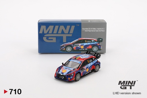 [MGT00710-L] 1:64 HYUNDAI i20 N RALLY TEAM SHELL #11 - 3rd ON RALLY MONTECARLO 2023