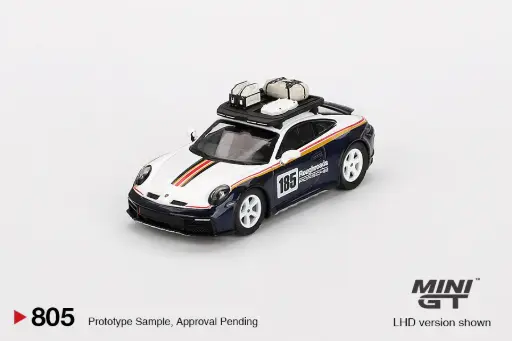 [MGT00805-L] 1:64 PORSCHE 911 (992) ROUGHROADS DESIGN PAKET COUPE - RALLY DAKAR 2023