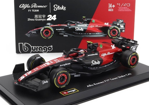 [18-38086-ZH] ALFA ROMEO TEAM STAKE - F1 C43 #24 GUANYU ZHOU - 2023 