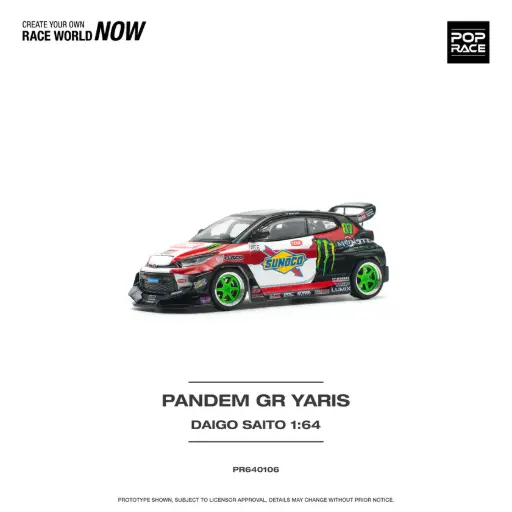 [PR640106] POP-RACE-LIMITED TOYOTA YARIS GR BY PANDEM #87 DAIGO SATO - 2022