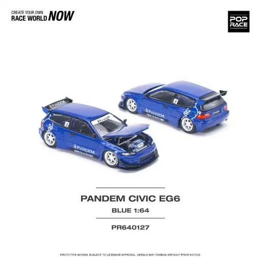 [PR640127] POP-RACE-LIMITED HONDA CIVIC EG6 PANDEM - 1993