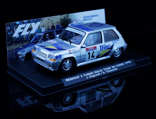 [A2061] RENAULT 5 GT TURBO TOUR DE CORSE #14 RAGNOTTI/THIMONIER - 1990 FLY SLOT