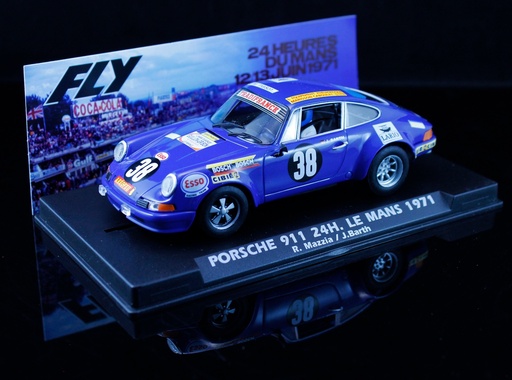 [A2089] PORSCHE 911 EC #38 R.MAZZIA / J.BARTH- LE MANS 1971 FLY SLOT