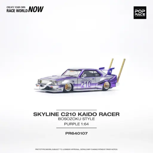 [PR640107] NISSAN SKYLINE C210 KAIDO RACER #210 BOSOZOKU STYLE - 1977