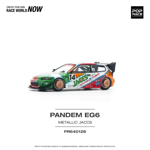 [PR640128] HONDA CIVIC EG6 MOONCRAFT JACCS #14 NAOKI HATTORI / KATSUTOMO PANDEM -JTCC 1993