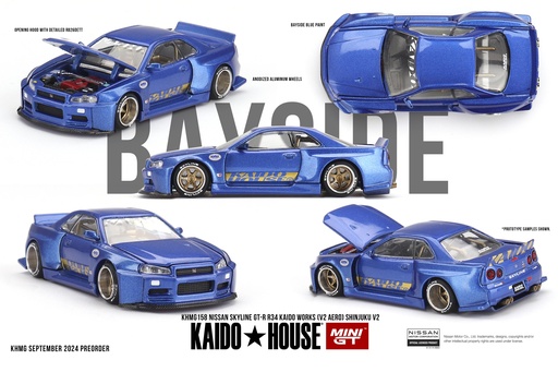 [KHMG158] KAIDO WORKS NISSAN SKYLINE GT-R (R34) SHINJUKU V2 AERO - 2024