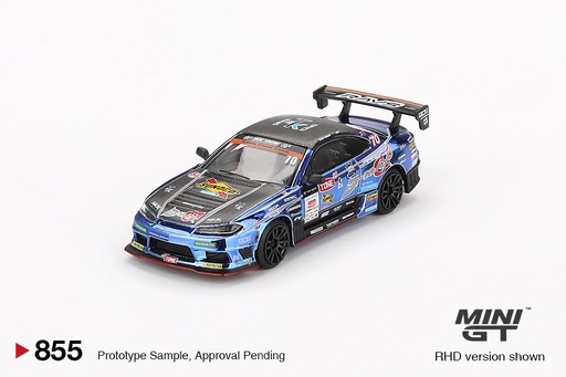 [MGT00855-BL] 1:64 NISSAN SILVIA (S15) #70 MASASHI YOKOI TEAM D-MAX RACING - D1 GRAND PRIX 2023