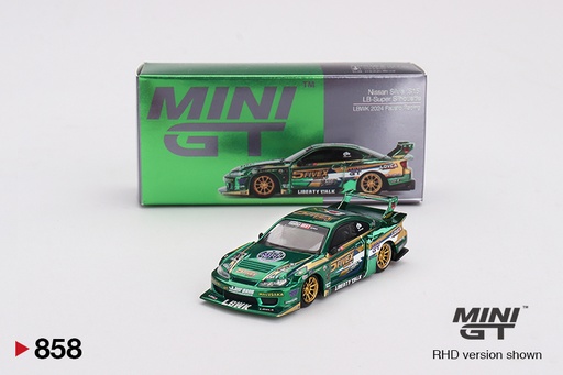 [MGT00858-R] 1:64 LB SUPER SILHOUETTE NISSAN SILVIA (S15) #555 YUKIO TARUMI FAUSTO RACING - 2024
