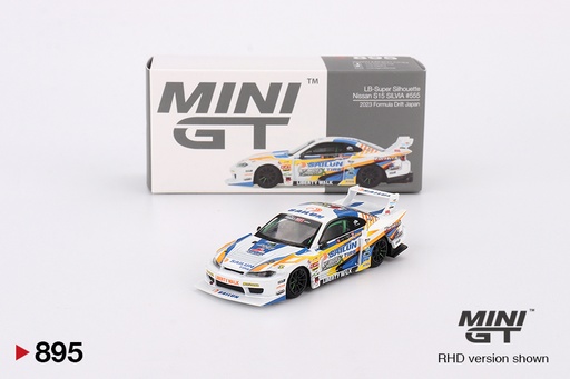 [MGT00895-R] 1:64 LB-SUPER SILHOUETTE NISSAN SILVIA (S15) #555 YUKIO TARUMI- FORMULA DRIFT JAPAN 2023