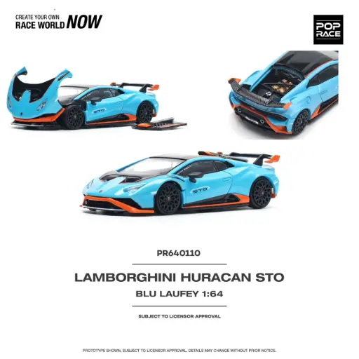 [PR640110] LAMBORGHINI HURACAN STO "BLU LAUFAY" - 2022