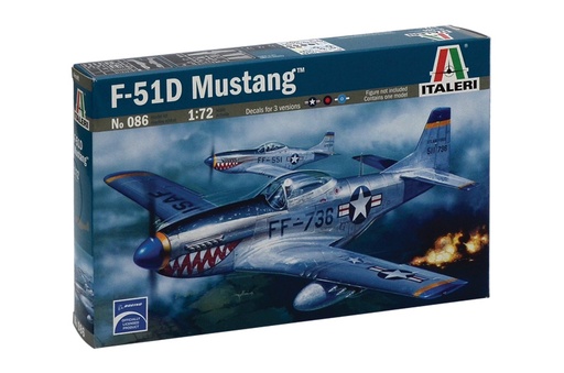 [4730086] ITALERI AVIÓN FORD F-51D MUSTANG 1:72