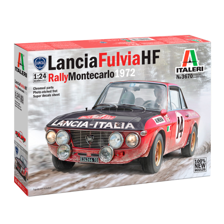[3670] LANCIA FULVIA HF #14 S.MUNARI / M. MANUCCI- RALLY MONTE CARLO 1972 1:24 - ITALERI