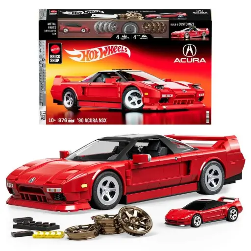 [JFT17] 1:16 Acura NSX 1990 - HotWheels Mattel Brick Shop 