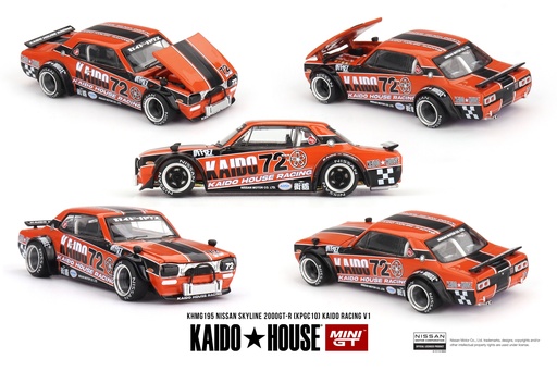 [KHMG195] 1:64 NISSAN SKYLINE 2000 GT-R (KPGC10) #72 KAIDO HOUSE RACING V1 - 1969
