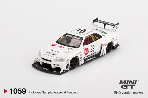 [MGT01059-R] 1:64 NISSAN SKYLINE GT-R LB-ER34 SUPER SILHOUETTE ATHLETE/COLLET - 2020