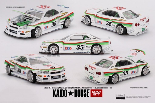 [KHMG167] 1:64 NISSAN SKYLINE GT-R (R34) "THE GRASSHOPPER" V1 TAMIYA x KAIDO HOUSE - 1999