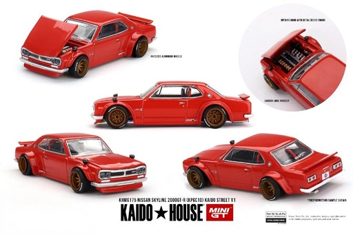 [KHMG175] 1:64 NISSAN SKYLINE 2000 GT-R (KPGC10) KAIDO STREET V1 - 1969