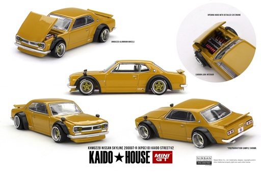 [KHMG228] 1:64 NISSAN SKYLINE 2000 GT-R (KPGC10) KAIDO STREET V2 - 1969