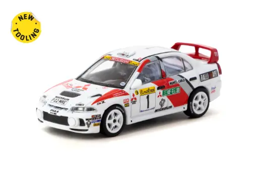 [T64G-076-97MCR01] 1:64 MITSUBISHI LANCER EVOLUTION IV #1 TIMO MAKINEN / SEPPO HARJANNE - 3rd RALLY MONTECARLO 1997