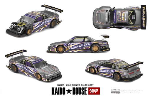[KHMG235] 1:64 NISSAN SILVIA S13-R KAIDO DRIFT V1