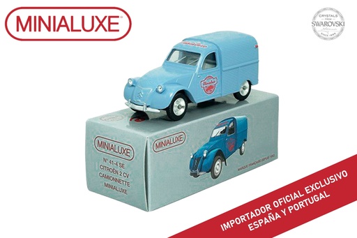[41_4 SE] 1:43 CITROËN 2CV CAMIONNETTE CON SWAROVSKI® "ANNIVERSAIRE 65 ANS DE LA 2CV FOURGONNETTE" 