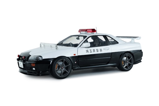 [S1804317] 1:18 NISSAN SKYLINE (BNR34) GT-R JAPANESE POLICE - 1999