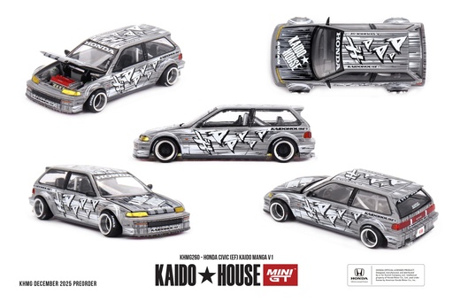[KHMG260] 1:64 HONDA CIVIC (EF) KAIDO MANGA V1 1987
